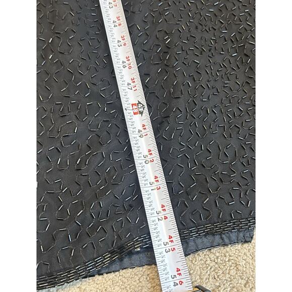 100% Silk Beaded Formal Halter Dress Size XS Statement Dress Glam Luxe - Picture 14 of 14